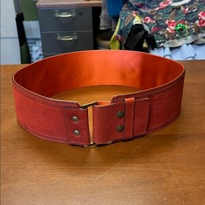 Lanvin Red Leather Belt